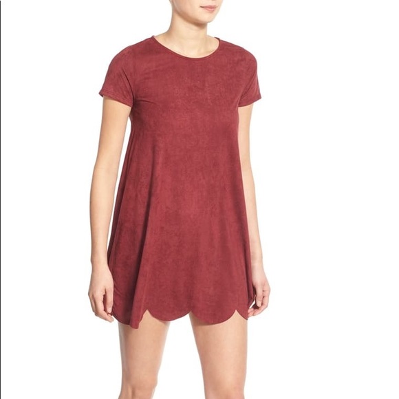 Faux Suede Shift Dress - Picture 4 of 5